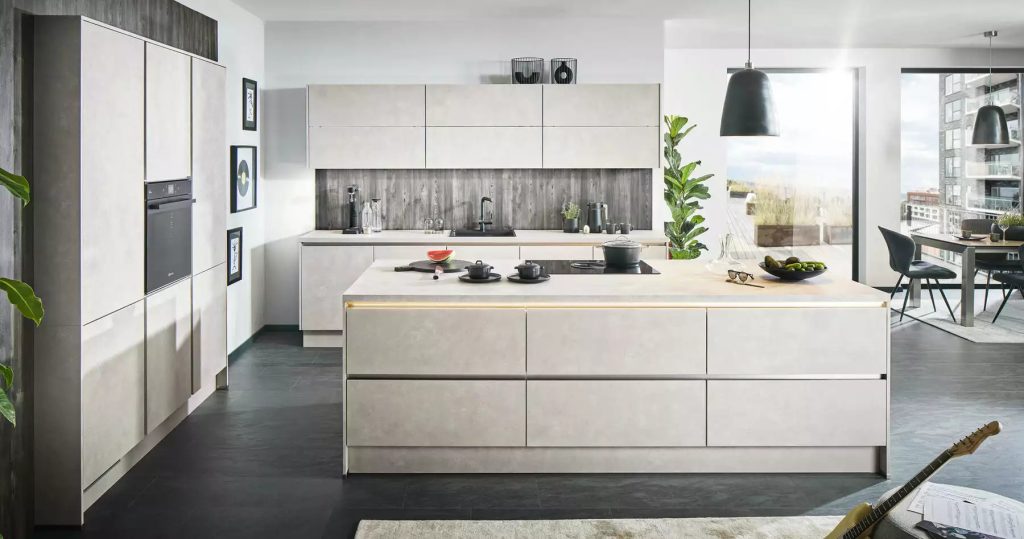 Pino Designküche Beton Sand