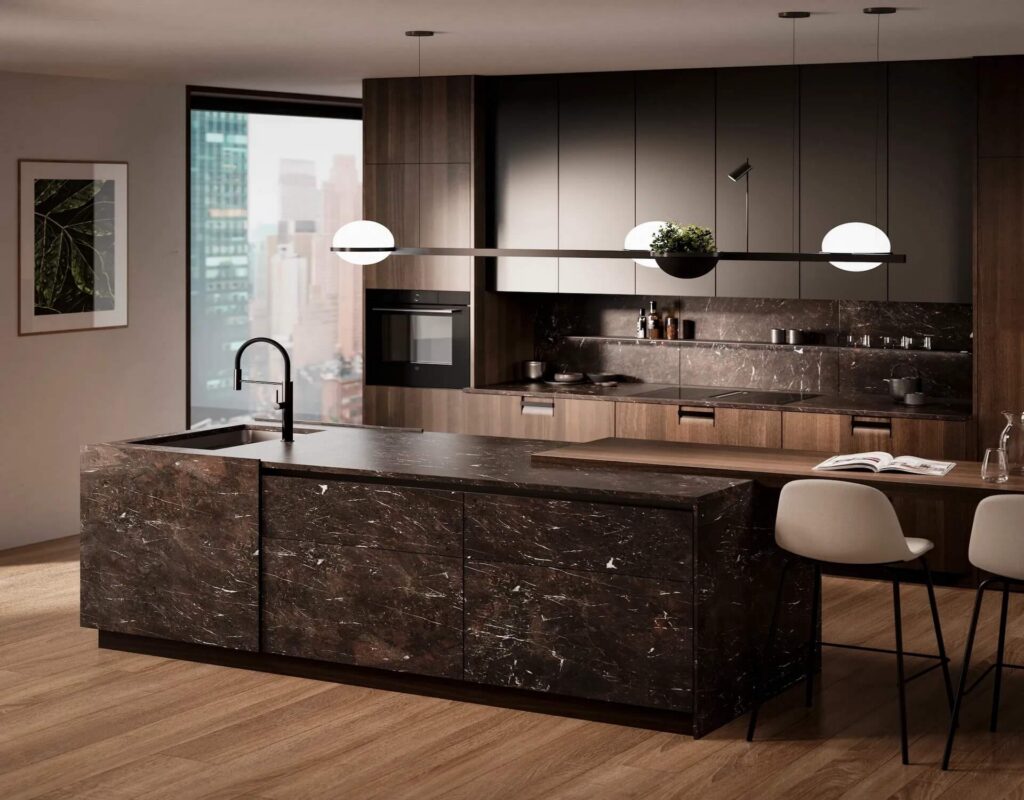 Leicht Rocca Designküche Stein