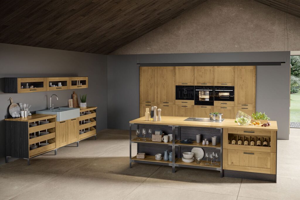 Massivholzkuechen oster-massivholzkueche-bradford-kochinsel