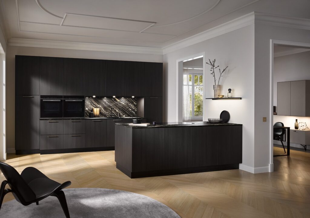 haecker designkueche mit insel feineiche
