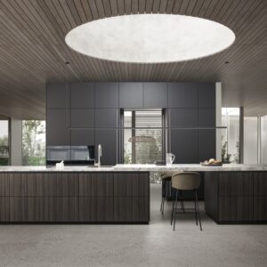 LEICHT Bahia Designküche mit Insel Holz